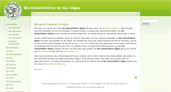 Desktop Screenshot of bioeinkauf-allgaeu.de