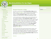 Tablet Screenshot of bioeinkauf-allgaeu.de